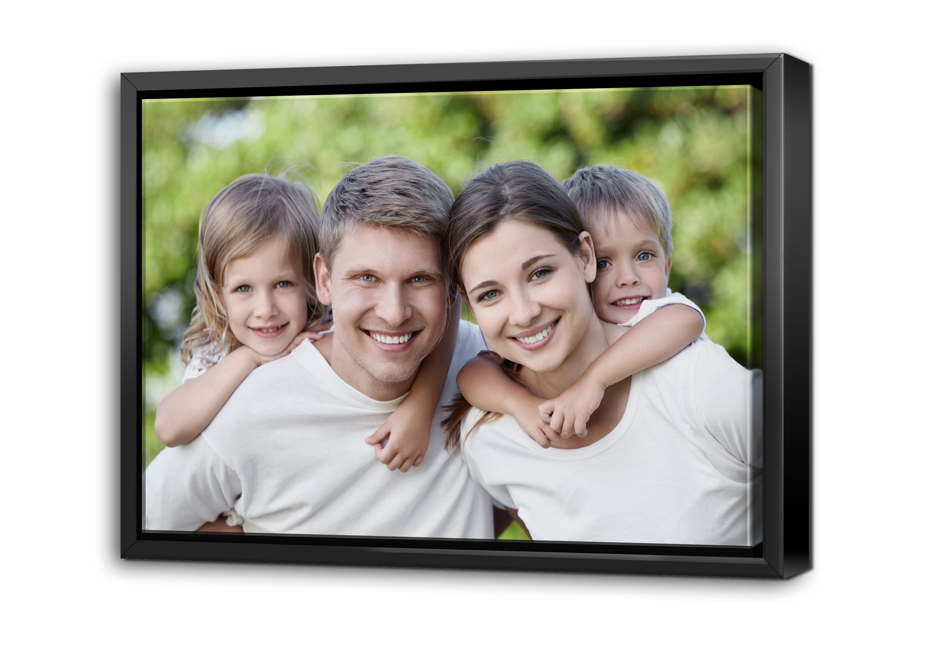 silver gray wood look framed print